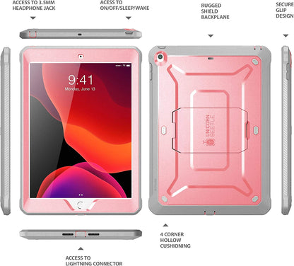 Unicorn Beetle Pro Series Case for Ipad 10.2 (2021/2020/2019), with Built-In Screen Protector Protective Case for Ipad 9Th Generation/8Th Generation/7Th Generation (Rosegold)